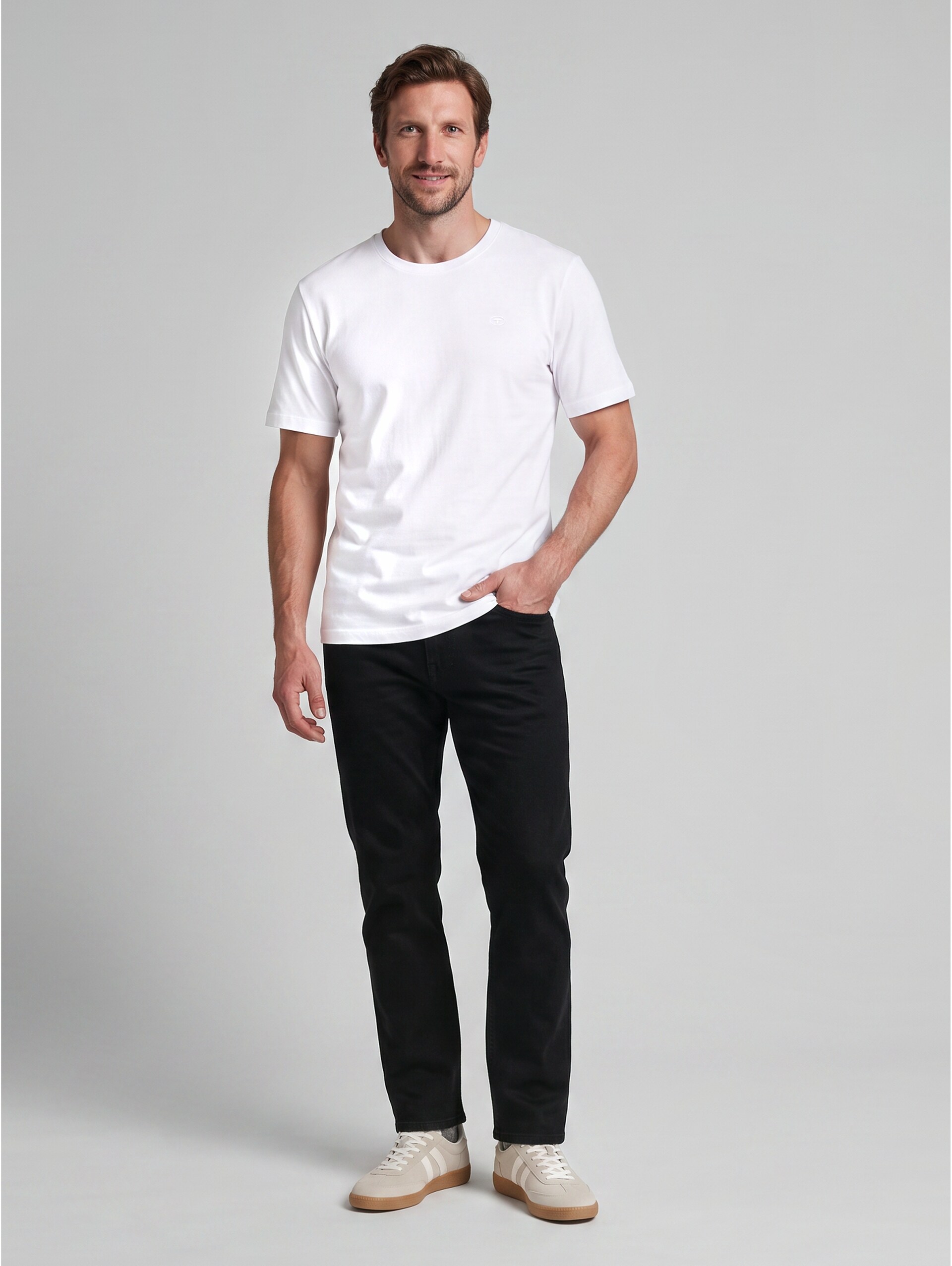 T-Shirt 1/2 - White - Vue de face du modèle