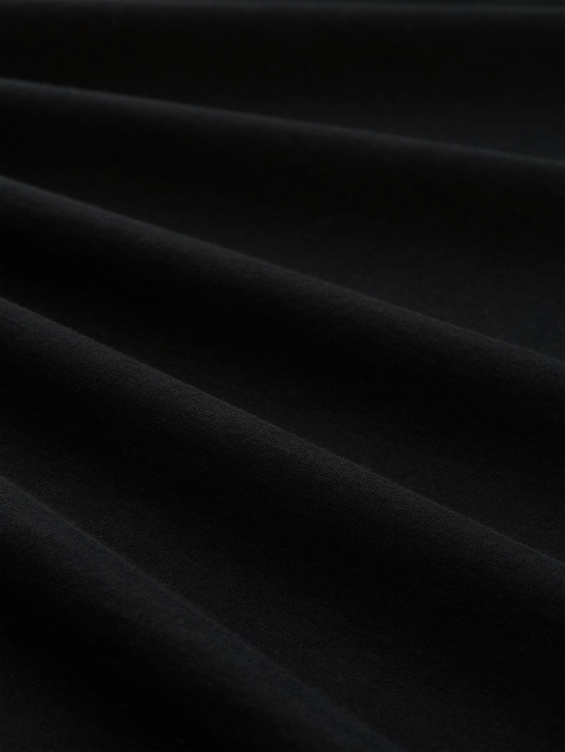 T-shirt with embroidered logo - Black - Material view