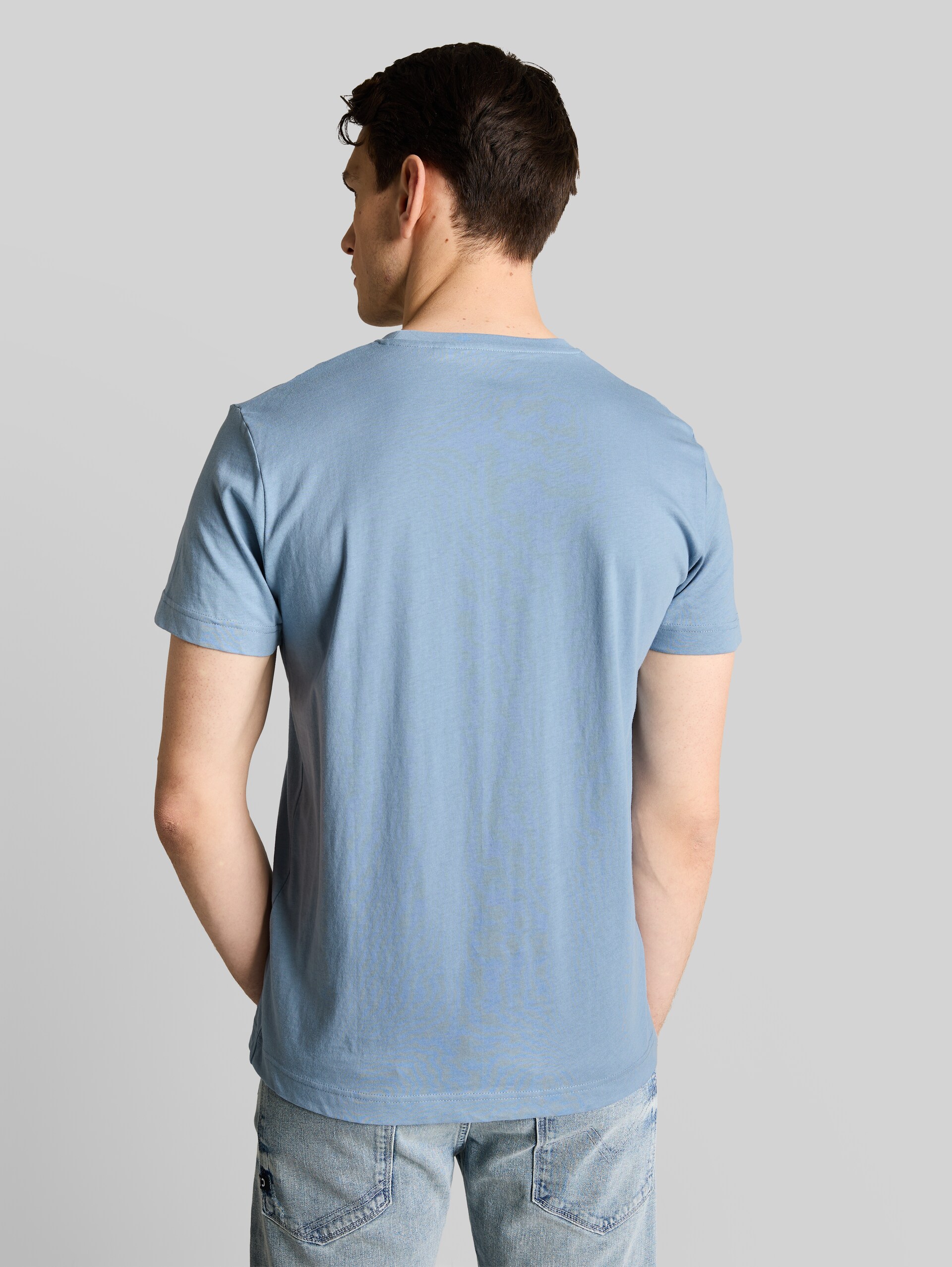 T-shirt avec logo brodé - mountain spring blue - Découpe Vue arrière du modèle