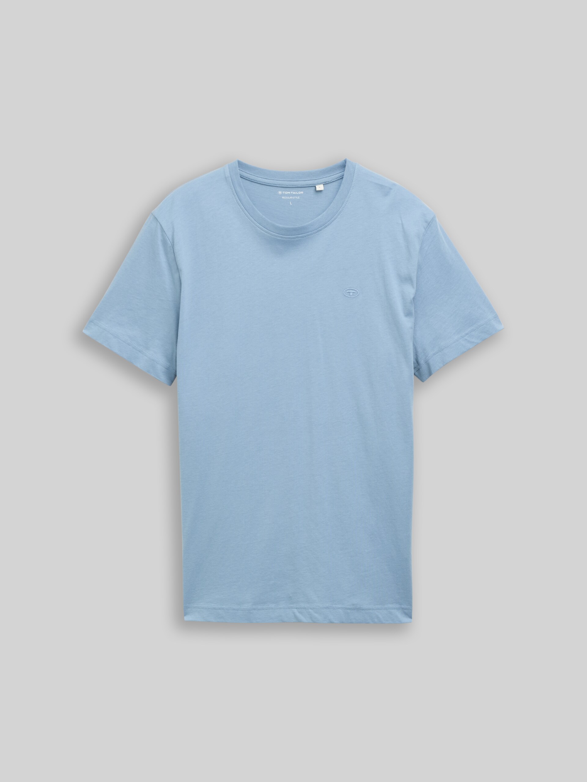 T-shirt avec logo brodé - mountain spring blue - Vue de face du produit