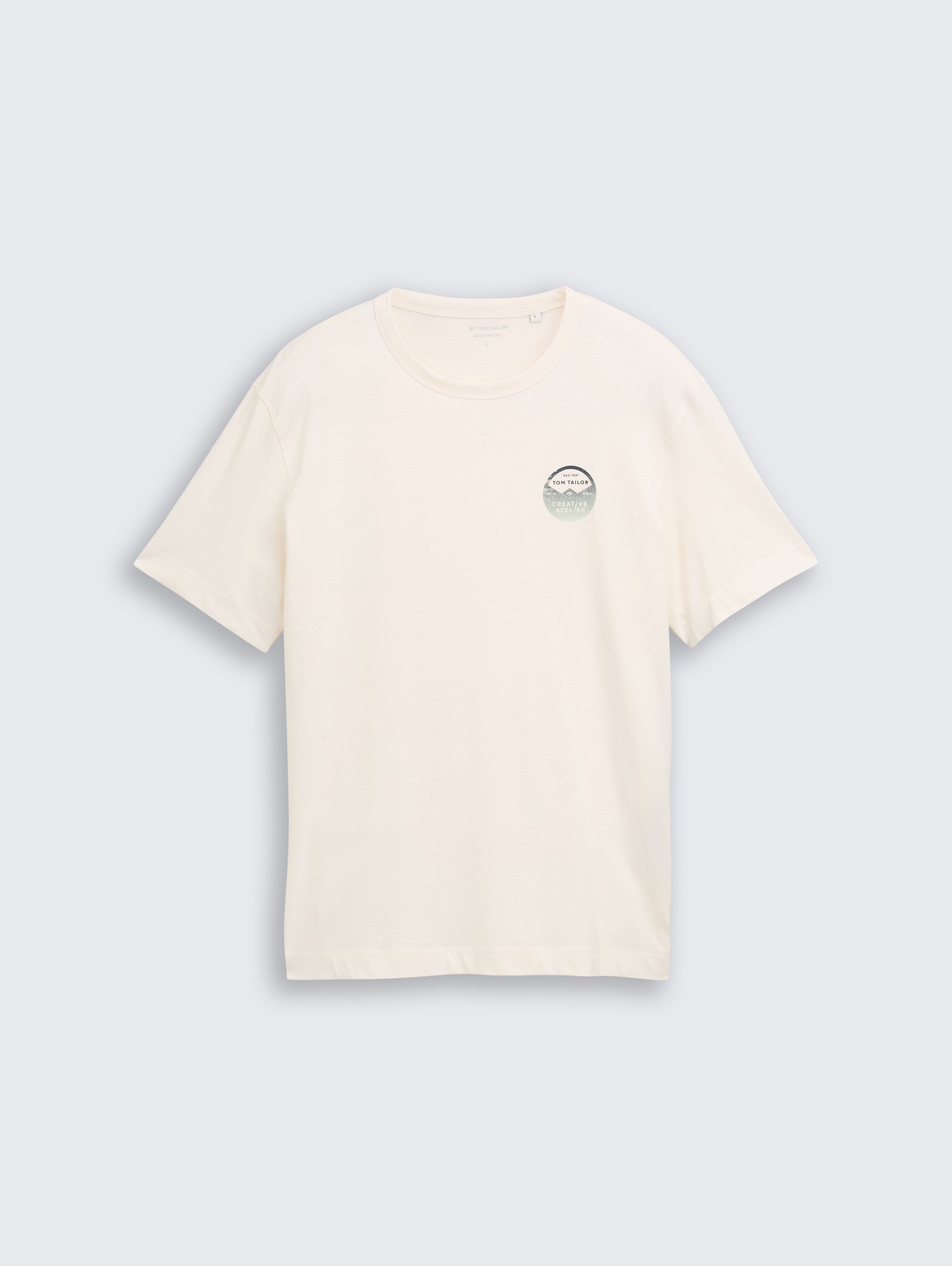 T-shirt avec imprimé - Gardenia White - Vue de face du produit