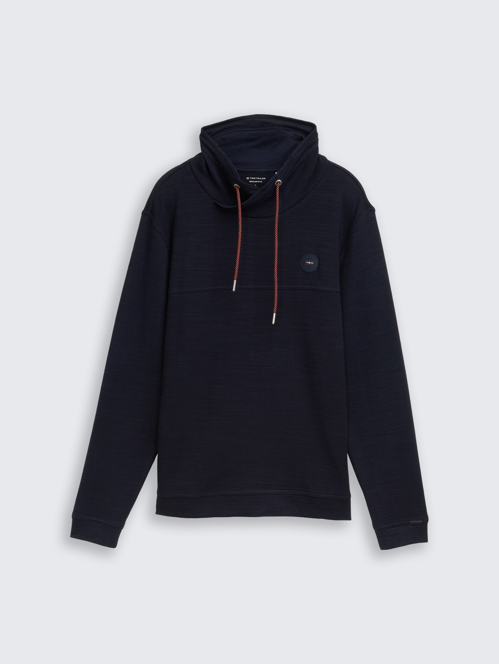 Snood Langarmshirt mit Logo-Badge - sky captain blue - Vorder-Produkt-Ansicht