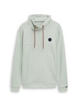 Nicht ausgewählt, Snood Langarmshirt mit Logo-Badge von , grün
