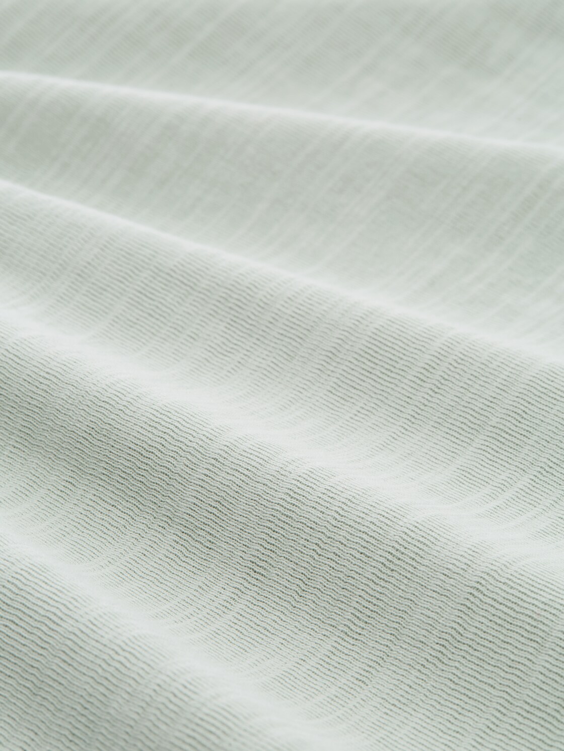 Snood Langarmshirt mit Logo-Badge - soft greyish green - Material-Ansicht