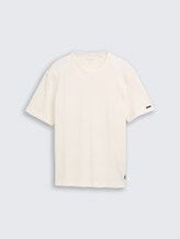 T-shirt à texture gaufrée - Gardenia White - Vue de face du produit