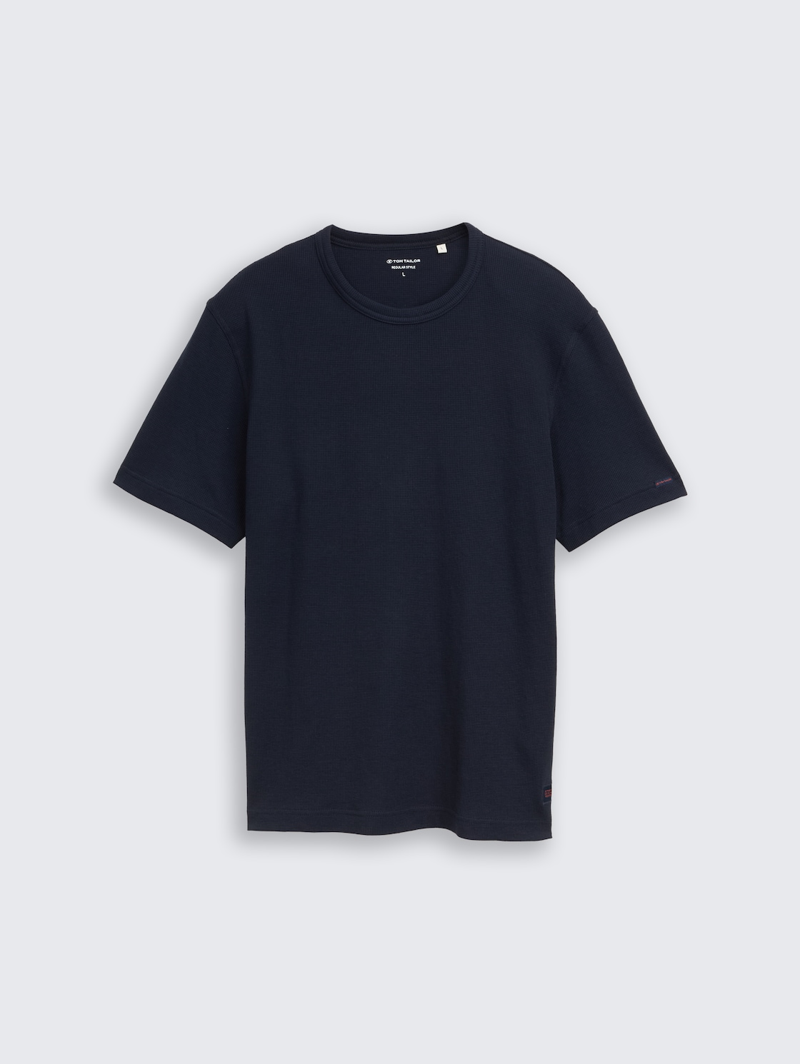 T-Shirt mit Waffelstruktur - sky captain blue - Vorder-Produkt-Ansicht