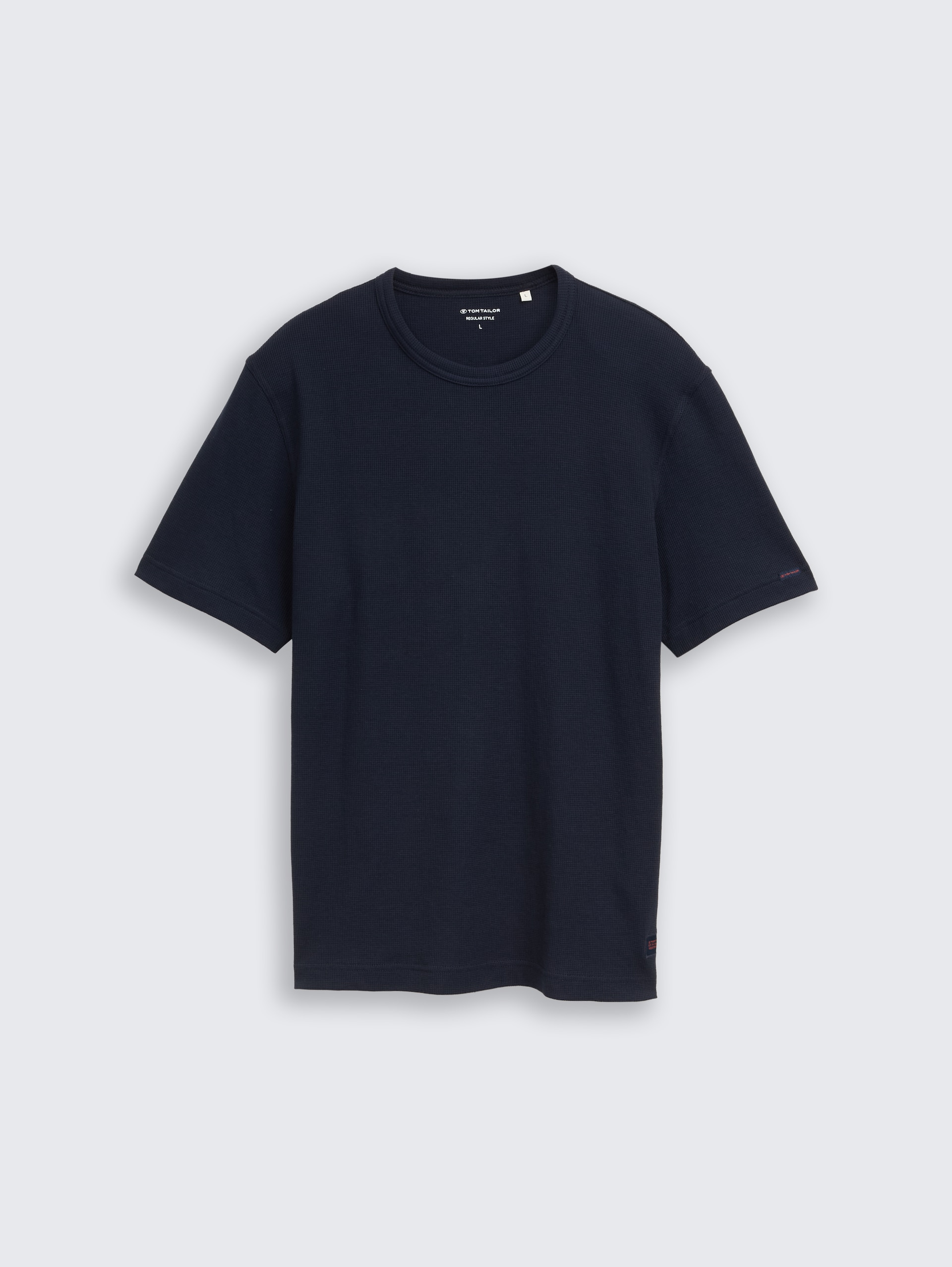 T-Shirt mit Waffelstruktur - sky captain blue - Vorder-Produkt-Ansicht