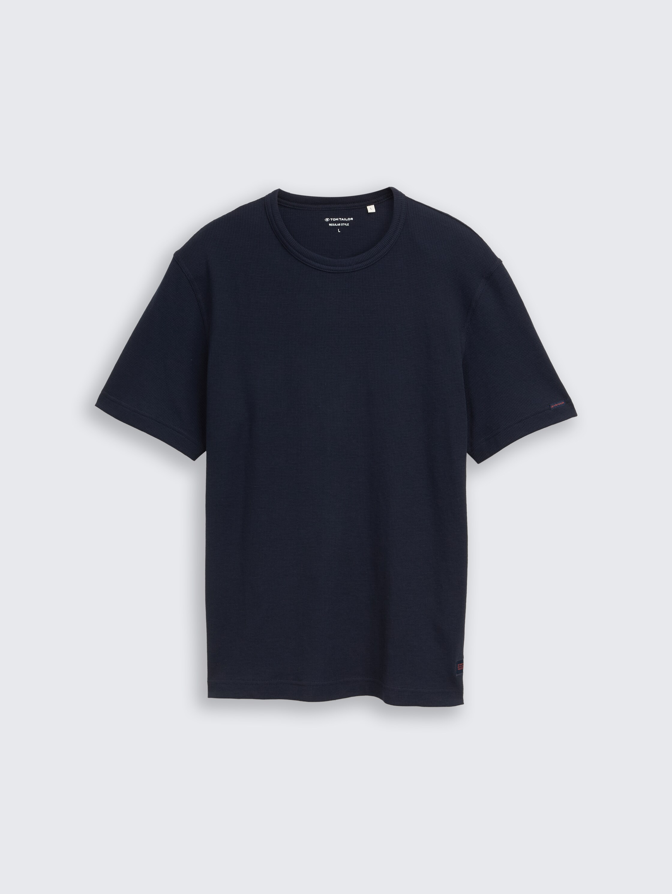 T-Shirt mit Waffelstruktur - sky captain blue - Vorder-Produkt-Ansicht