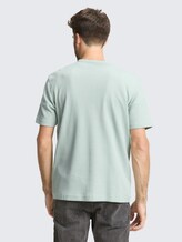 T-shirt à texture gaufrée - soft greyish green - Découpe Vue arrière du modèle