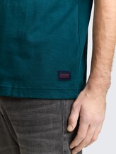 T-shirt à texture gaufrée - Deep Meadow Green - Vue détaillée du modèle