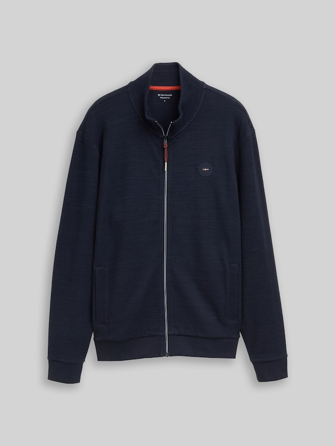 Veste sweat avec badge logo par Men, sky captain blue