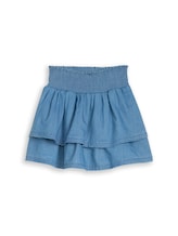Geselecteerd, Minirok met volant door Tom Tailor, blauw