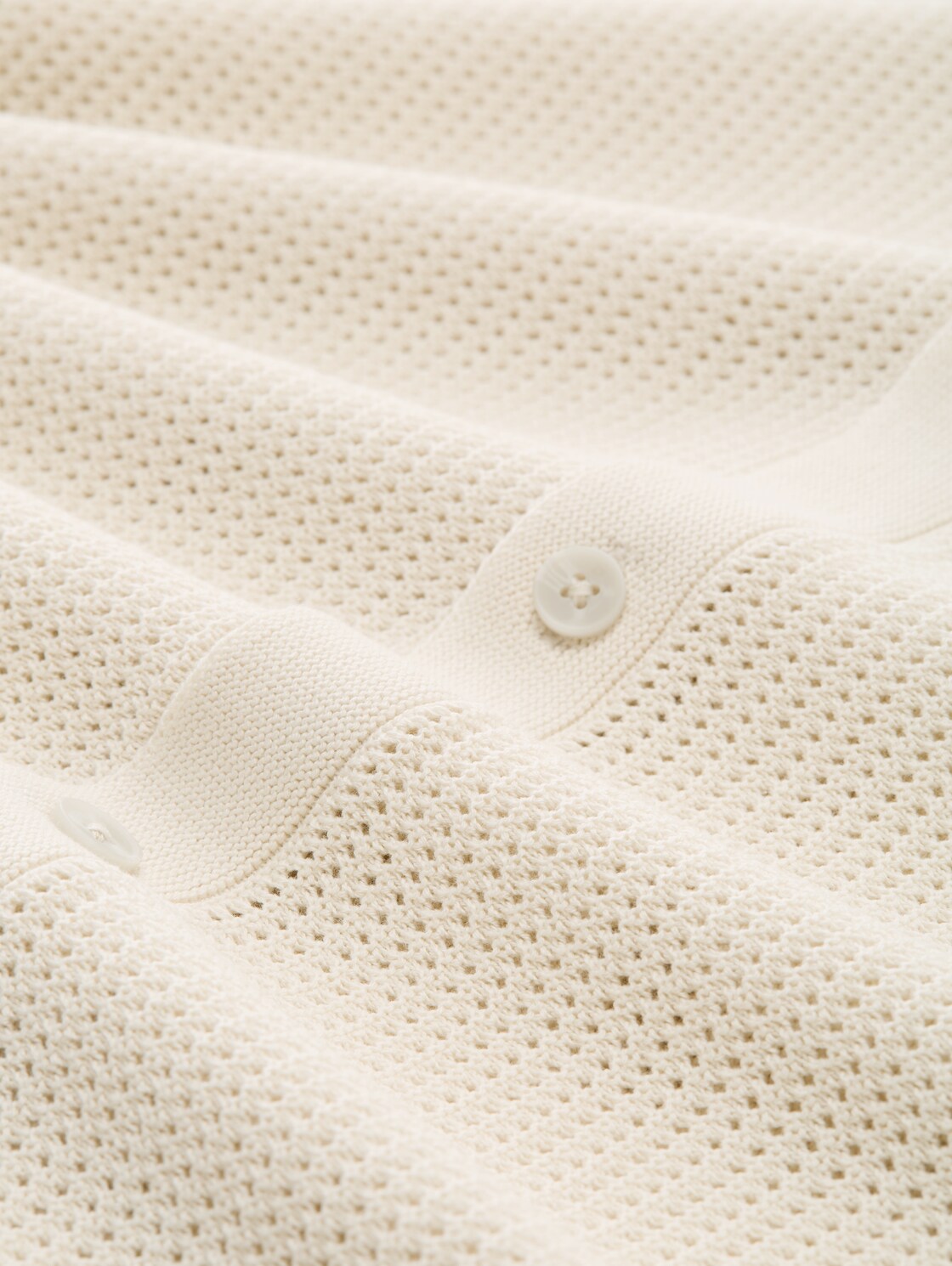 Strickjacke mit Kragen - greyish white - Material-Ansicht