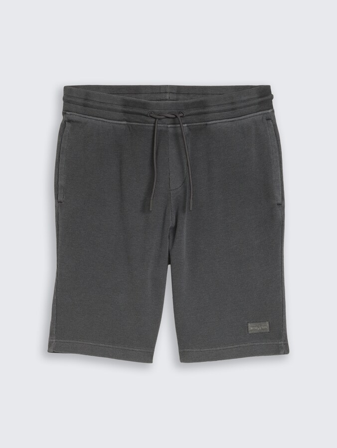 Shorts mit Waffelstruktur von Men, Tarmac Grey