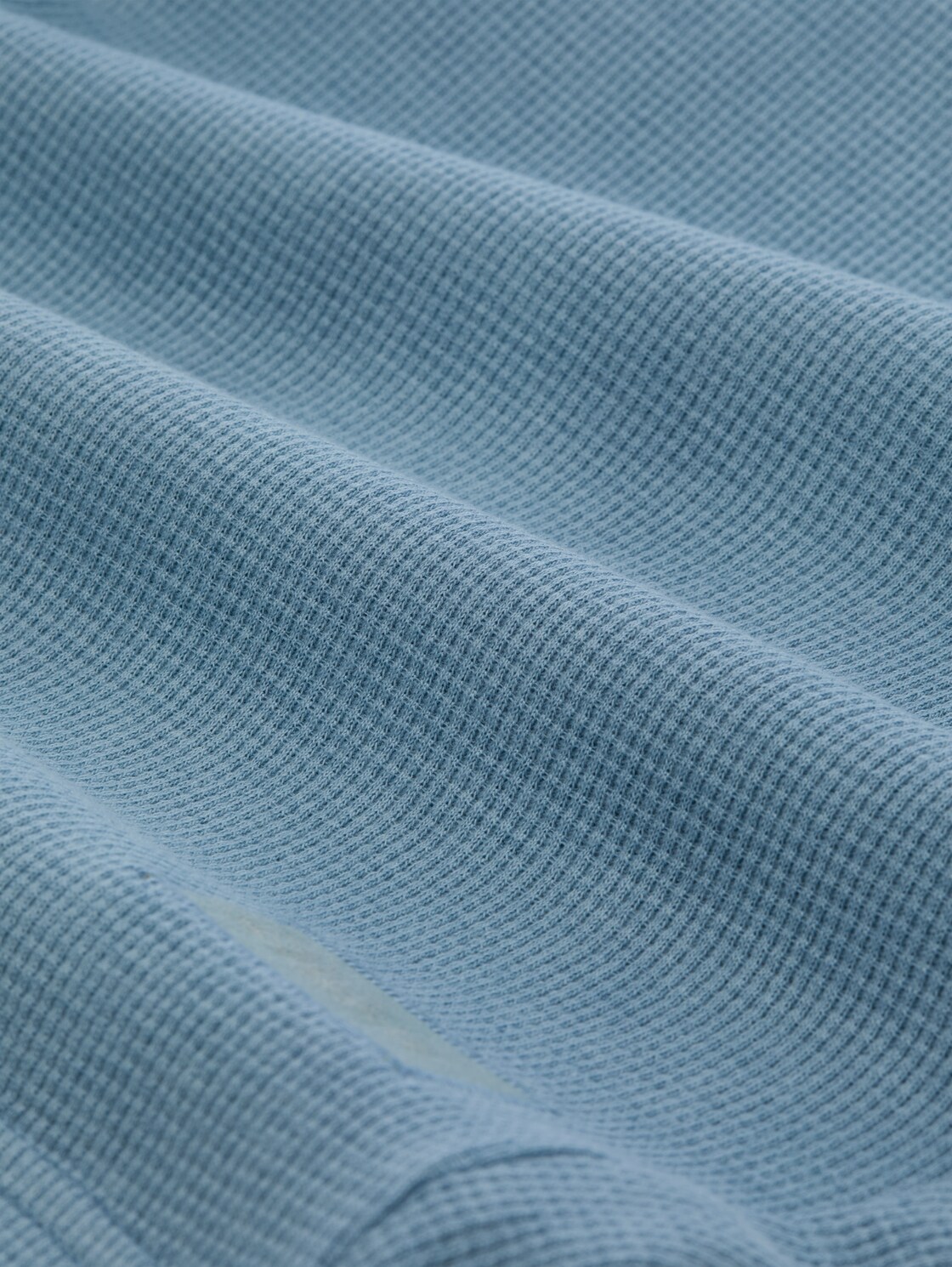 Shorts mit Waffelstruktur - mountain spring blue - Material-Ansicht