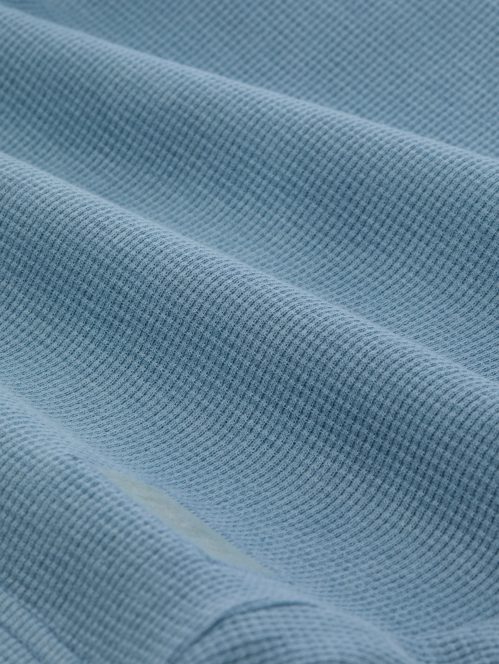 Shorts mit Waffelstruktur - mountain spring blue - Material-Ansicht
