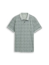 Nicht ausgewählt, Fitted Poloshirt mit Allover-Print von , grün