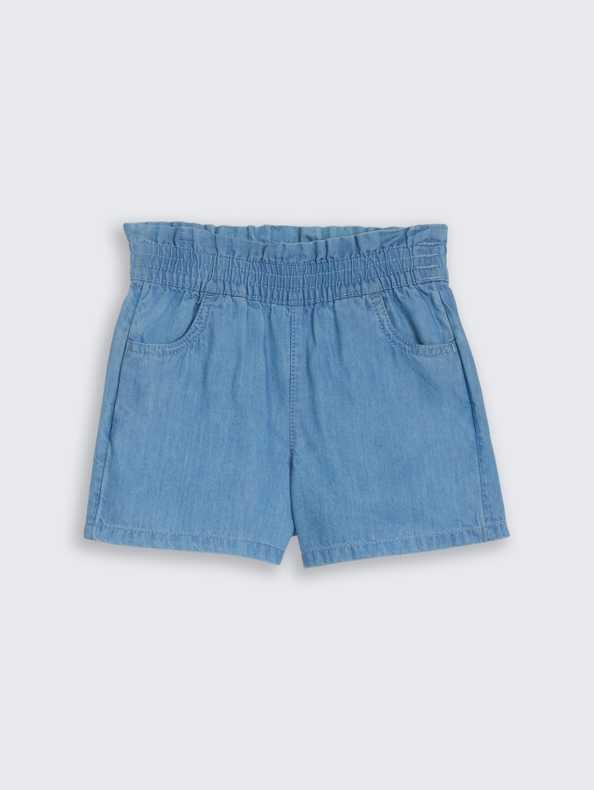 Jeansshorts - mid stone bright blue denim - Product vooraanzicht