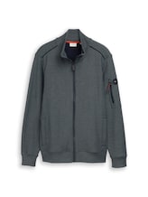 Ausgewählt, Sweatjacke mit Stehkragen von Tom Tailor, blau