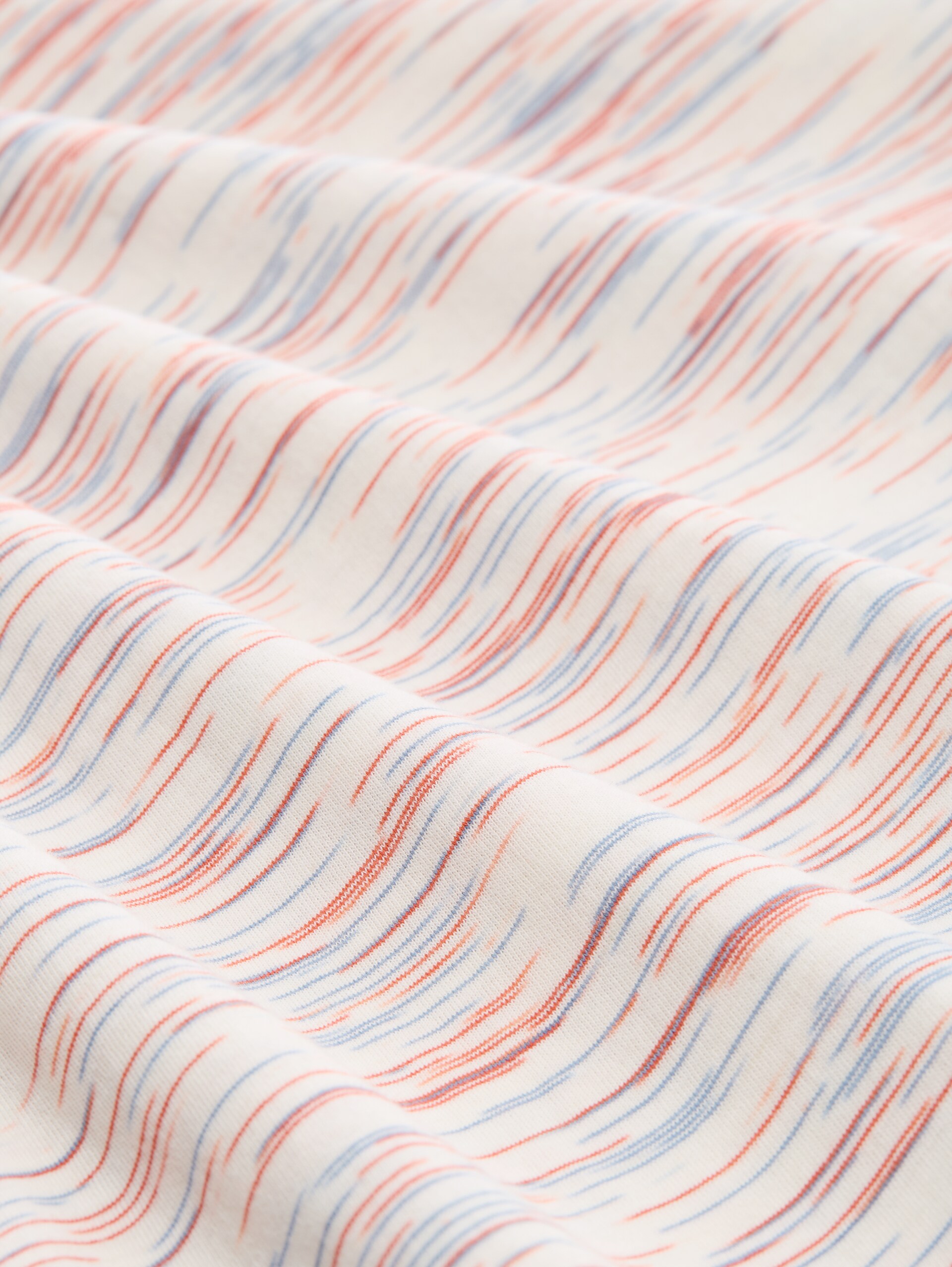 T-shirt in melange look - white orange blue multi inject - Material view
