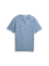 Ausgewählt, T-Shirt in Melange-Optik von Tom Tailor, blau