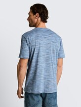 Tee shirt aspect mélangé - blue multicolor inject - Découpe Vue arrière du modèle