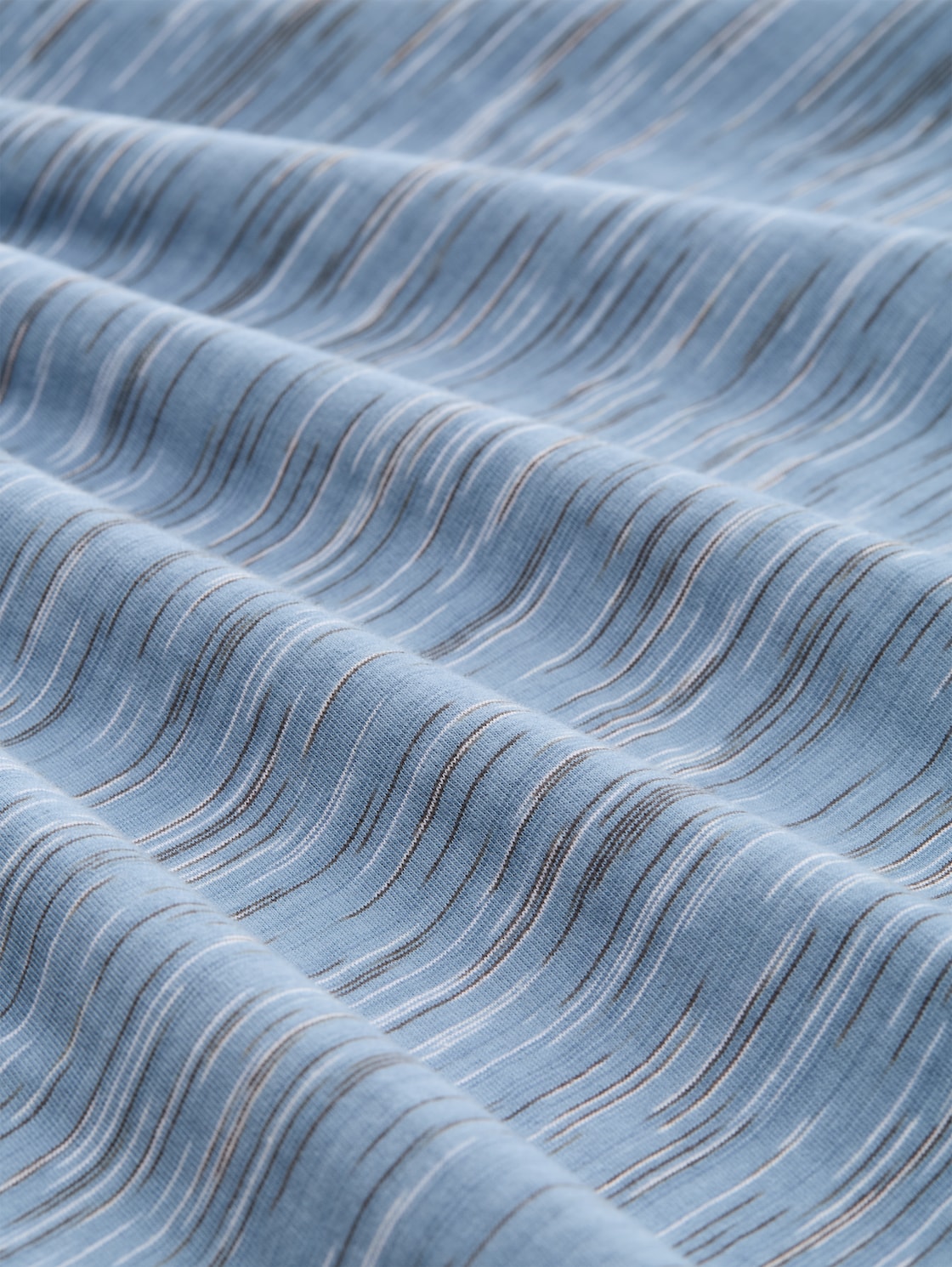 T-Shirt in Melange-Optik - blue multicolor inject - Material-Ansicht