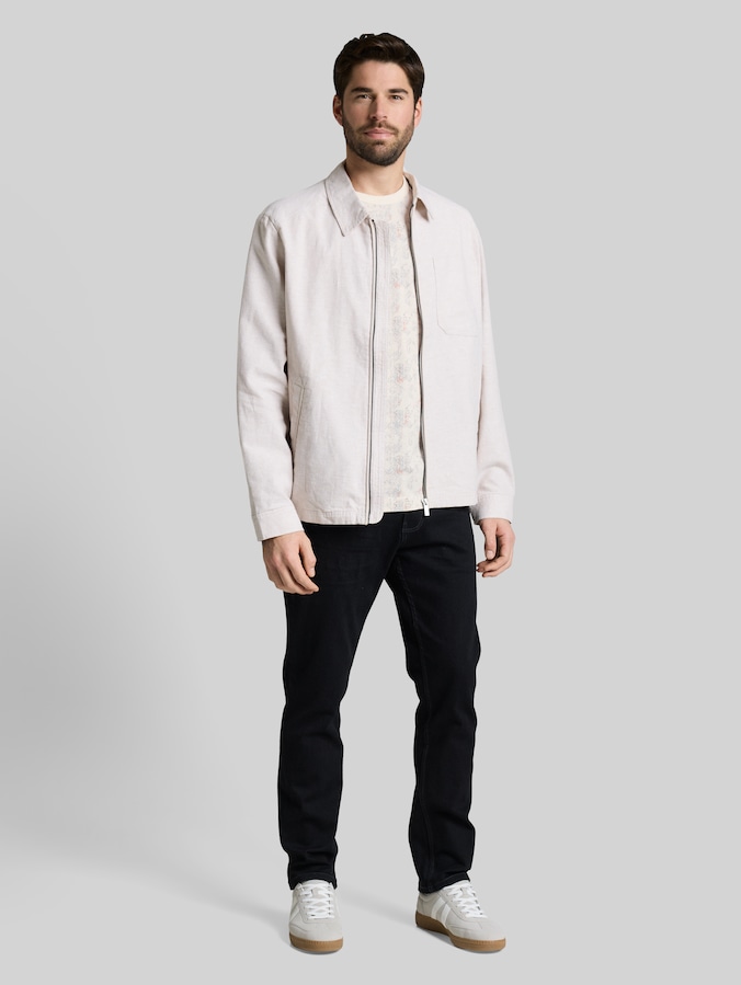 T-Shirt mit Muster von Men, offwhite structure design