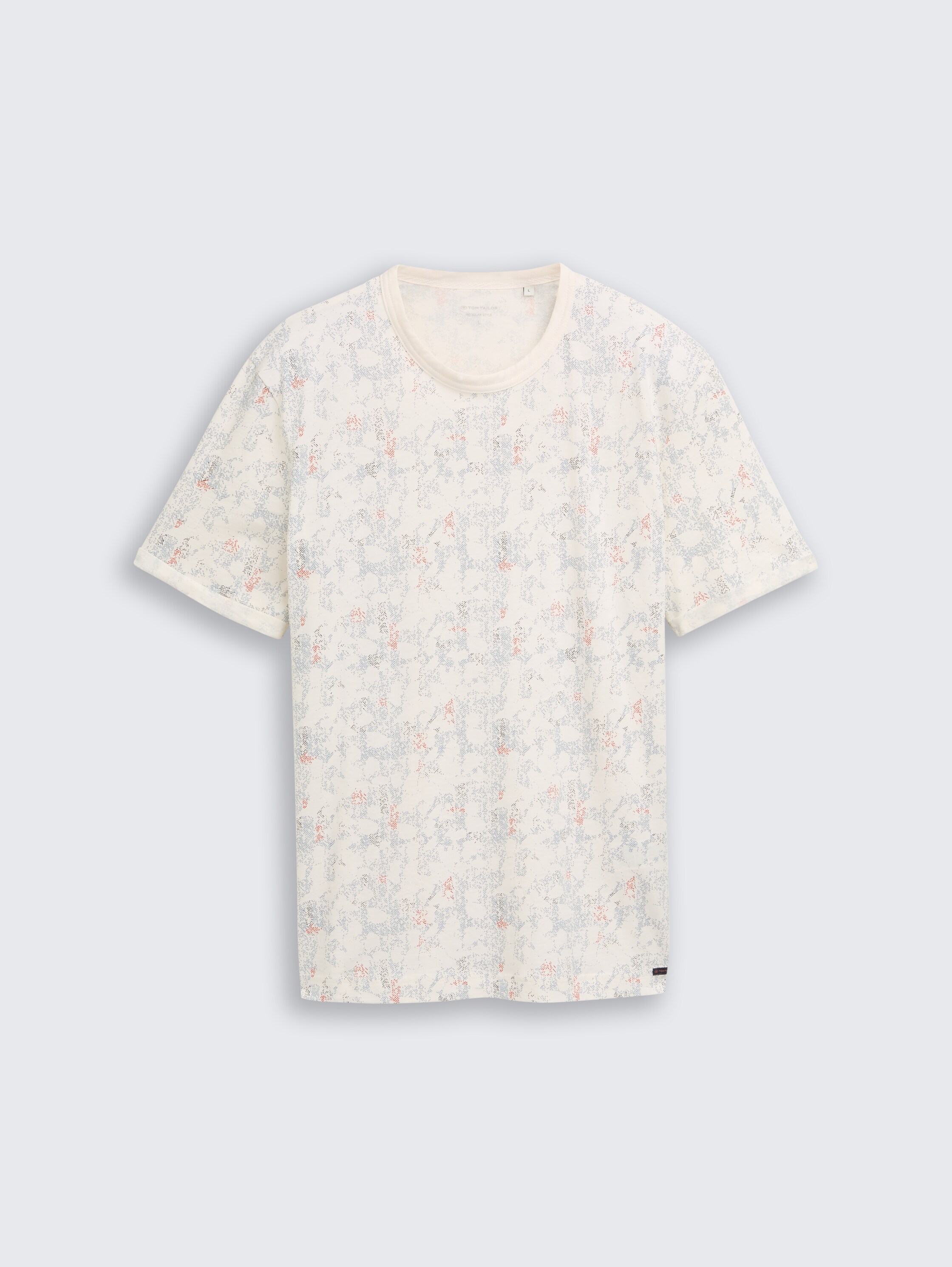 T-Shirt mit Muster - offwhite structure design - Vorder-Produkt-Ansicht