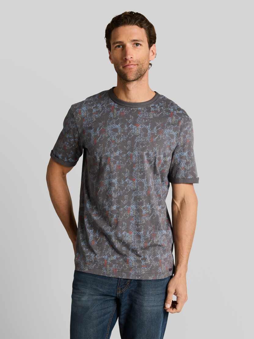T-Shirt mit Muster von Men, grey structure design