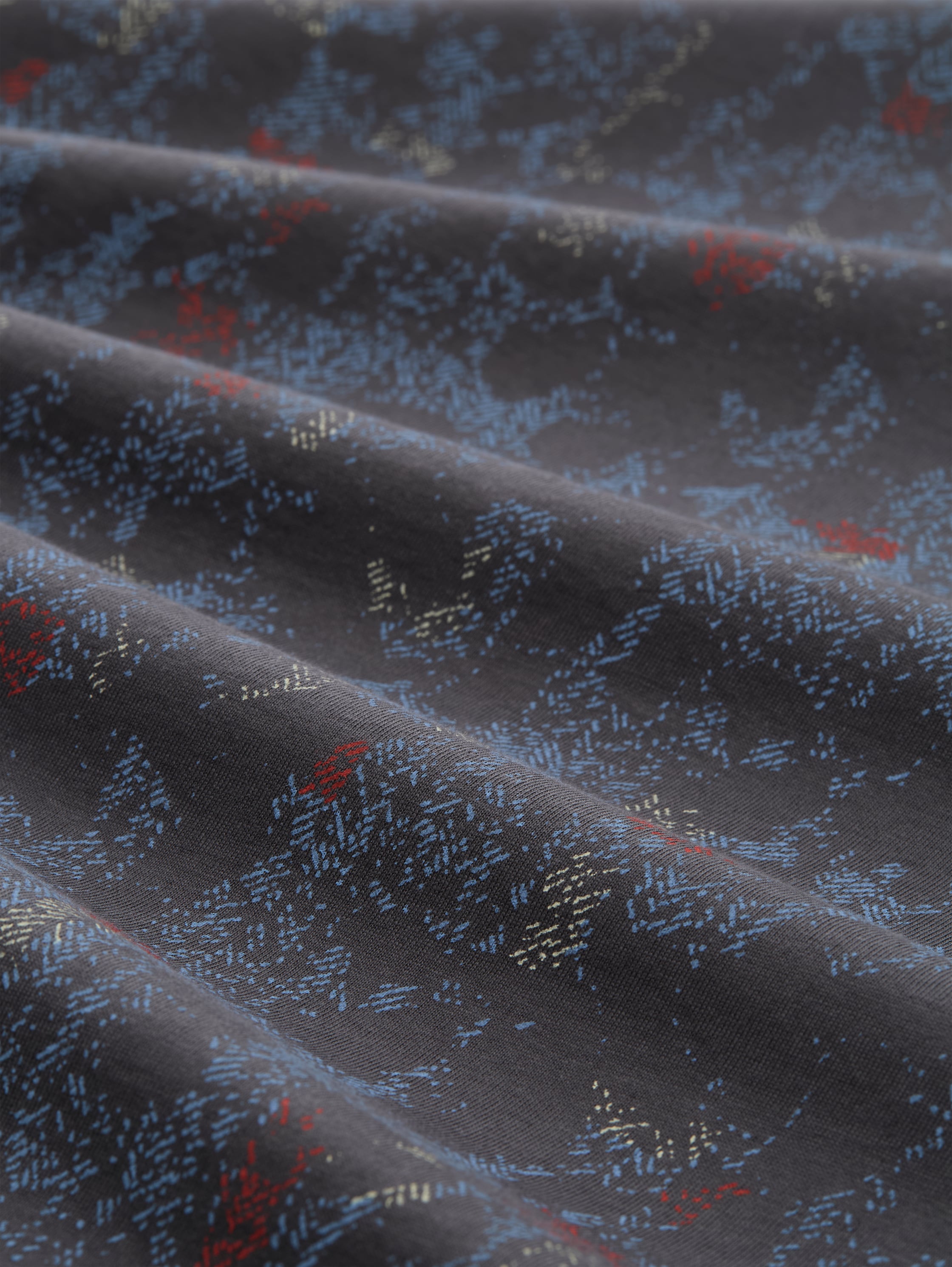 T-Shirt mit Muster - grey structure design - Material-Ansicht