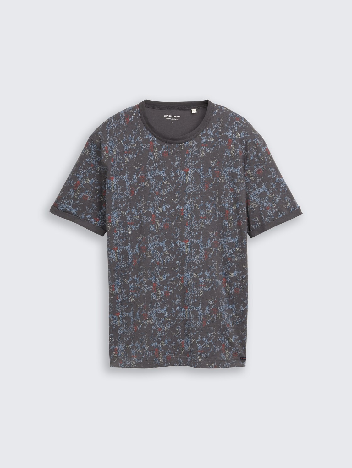 T-Shirt mit Muster - grey structure design - Vorder-Produkt-Ansicht