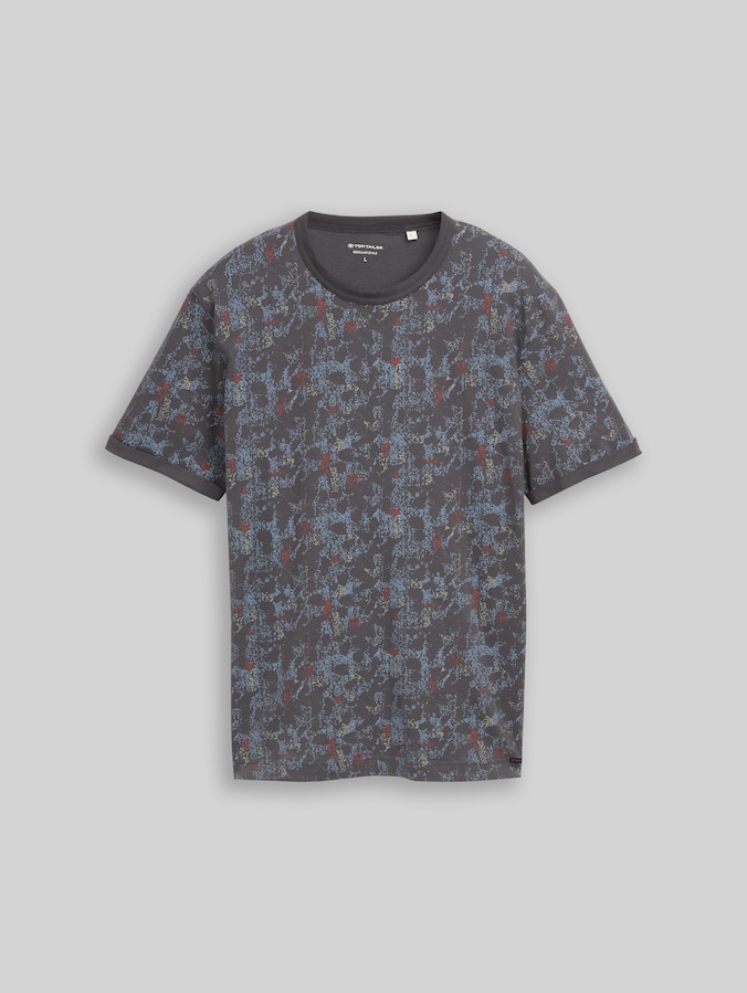 T-shirt with pattern by Men, grey structure design
