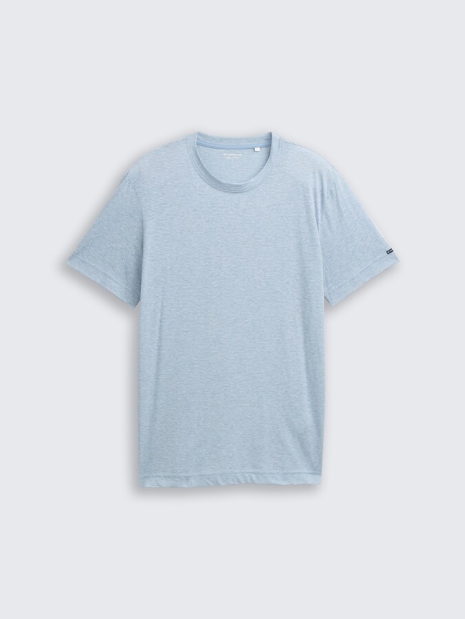T-shirt à fines rayures par Men, spring blue fine stripe