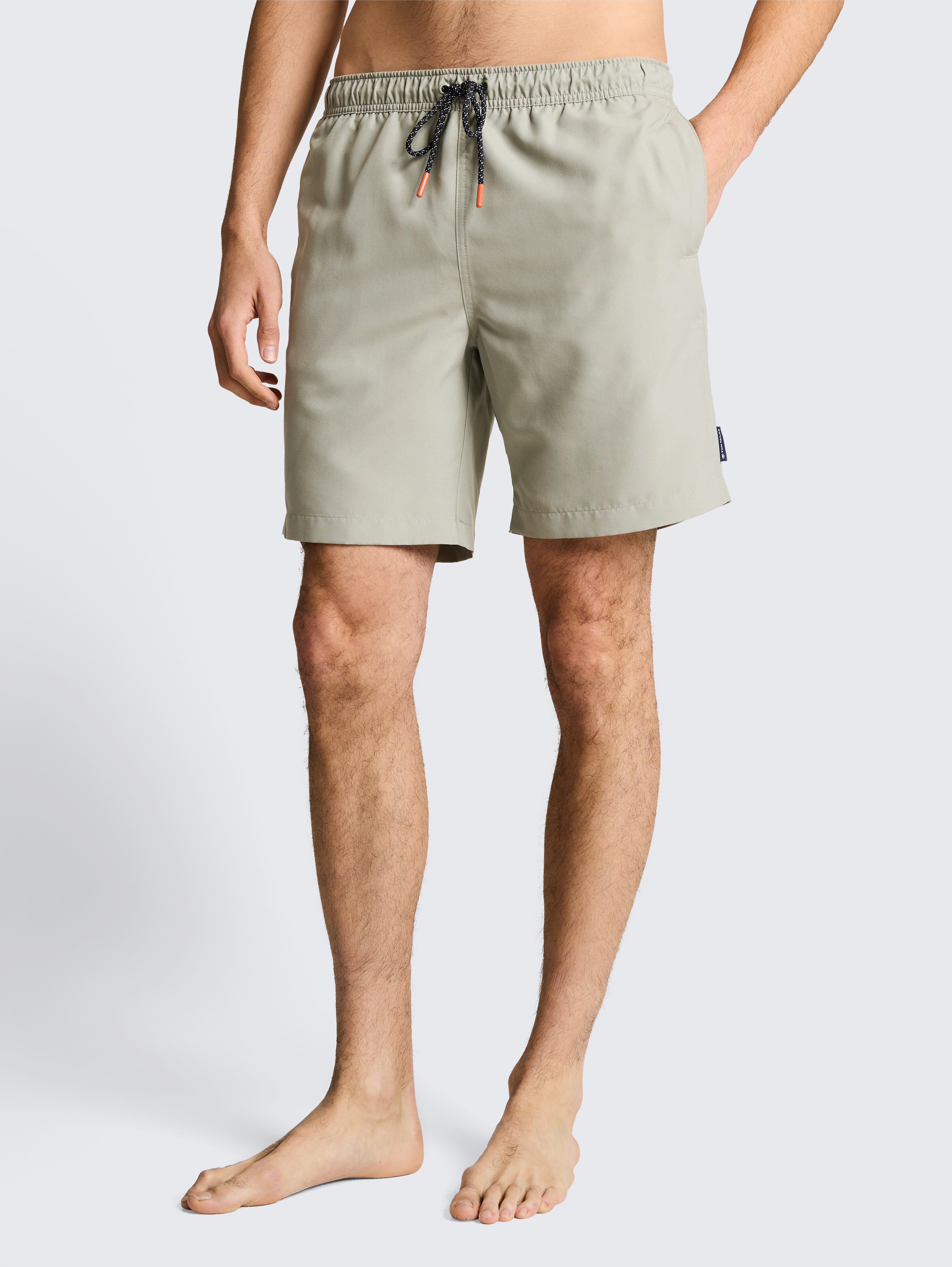 Badeshorts mit Kordelzug von Men, Greyish Shadow Olive