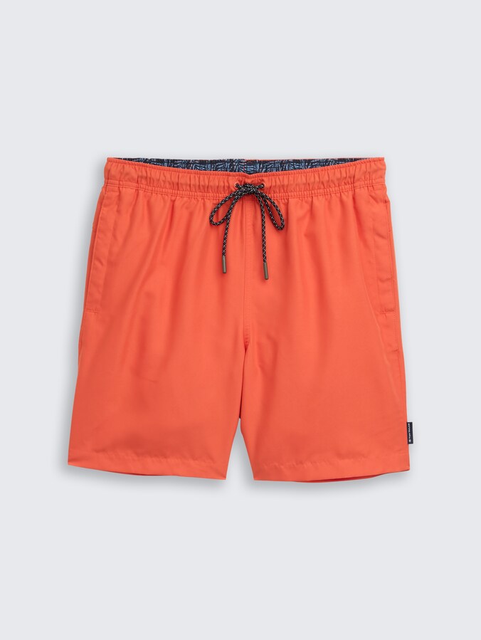 Badeshorts mit Kordelzug von Men, Chili Orange