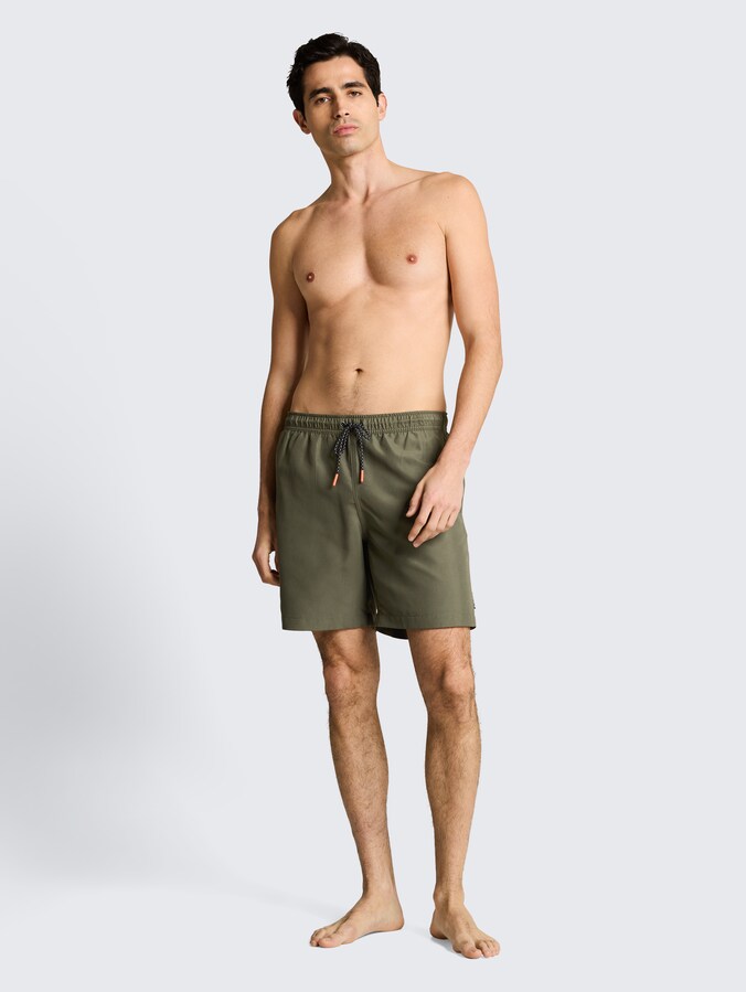 Badeshorts mit Kordelzug von Men, deep leaf green