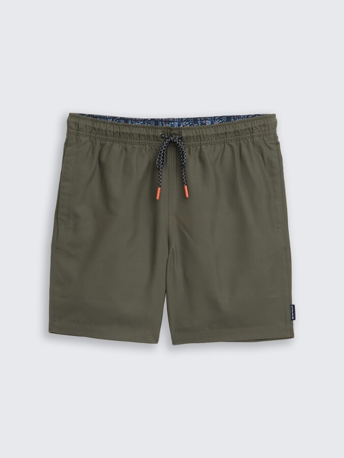 Badeshorts mit Kordelzug von Men, deep leaf green