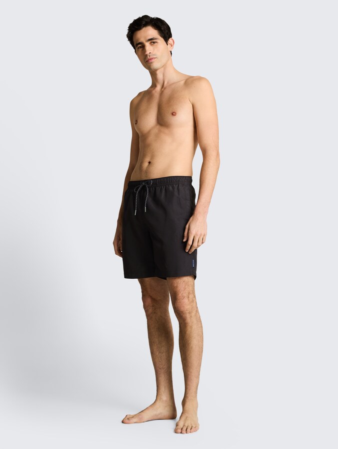 Badeshorts mit Kordelzug von Men, Black