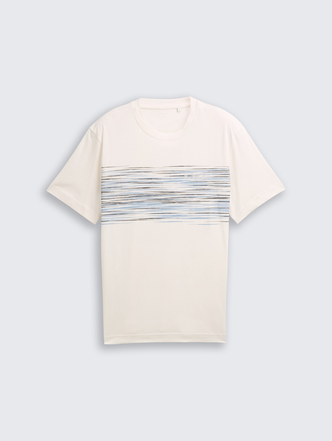 T-Shirt mit Print - Gardenia White - Vorder-Produkt-Ansicht