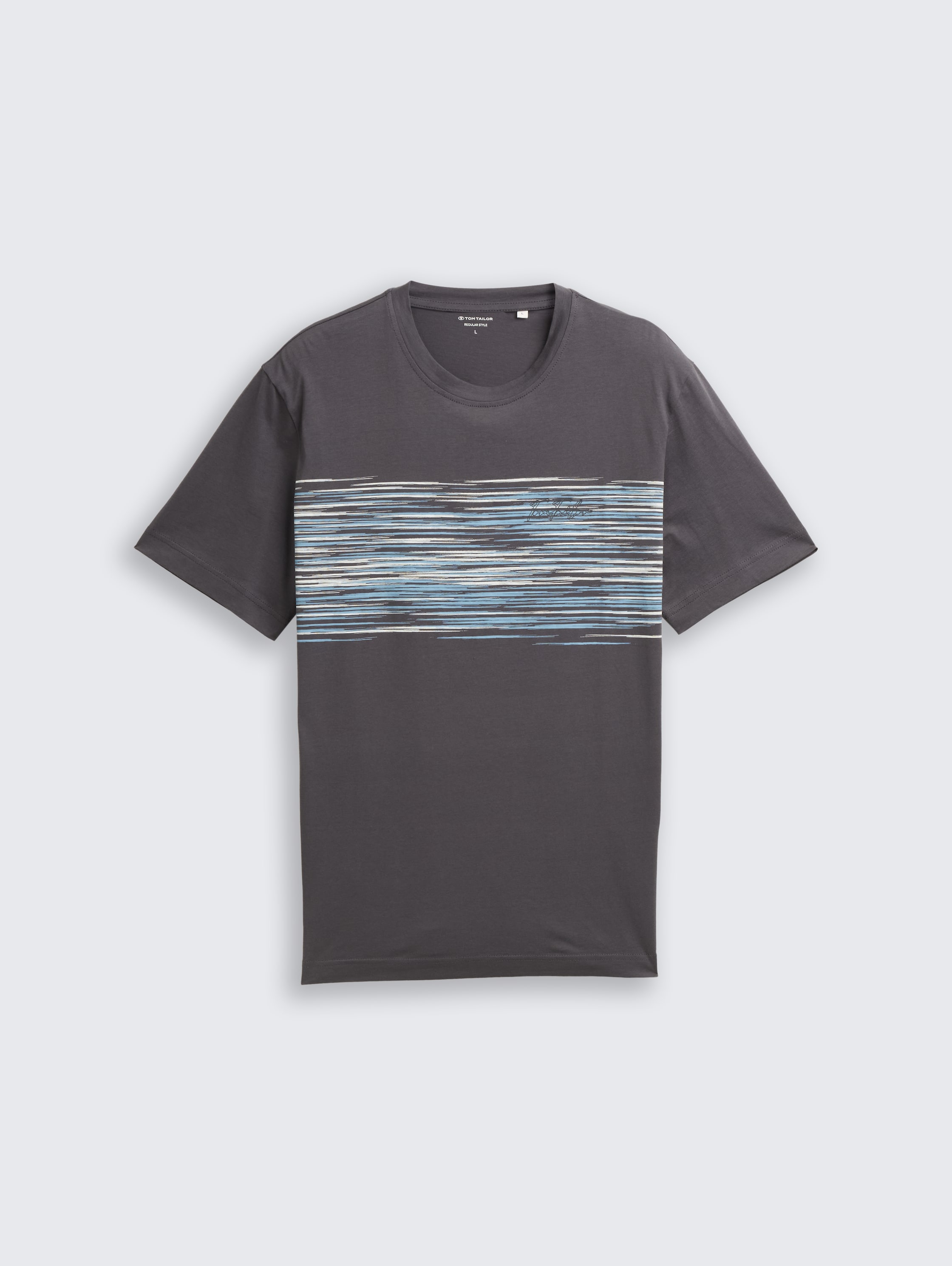 T-shirt with print - Tarmac Grey - Front product view
