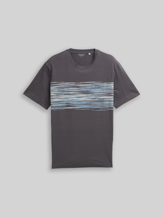 T-Shirt mit Print von Men, Tarmac Grey