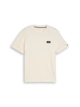 Non sélectionné, T-shirt en coton avec badge logo par , brunir