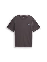 Non sélectionné, T-shirt en coton avec badge logo par , noires