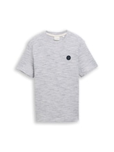 Nicht ausgewählt, T-Shirt mit Waffelstruktur von Tom Tailor, weiß