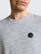 T-shirt à texture gaufrée - white grey waffle inject - Vue détaillée du modèle