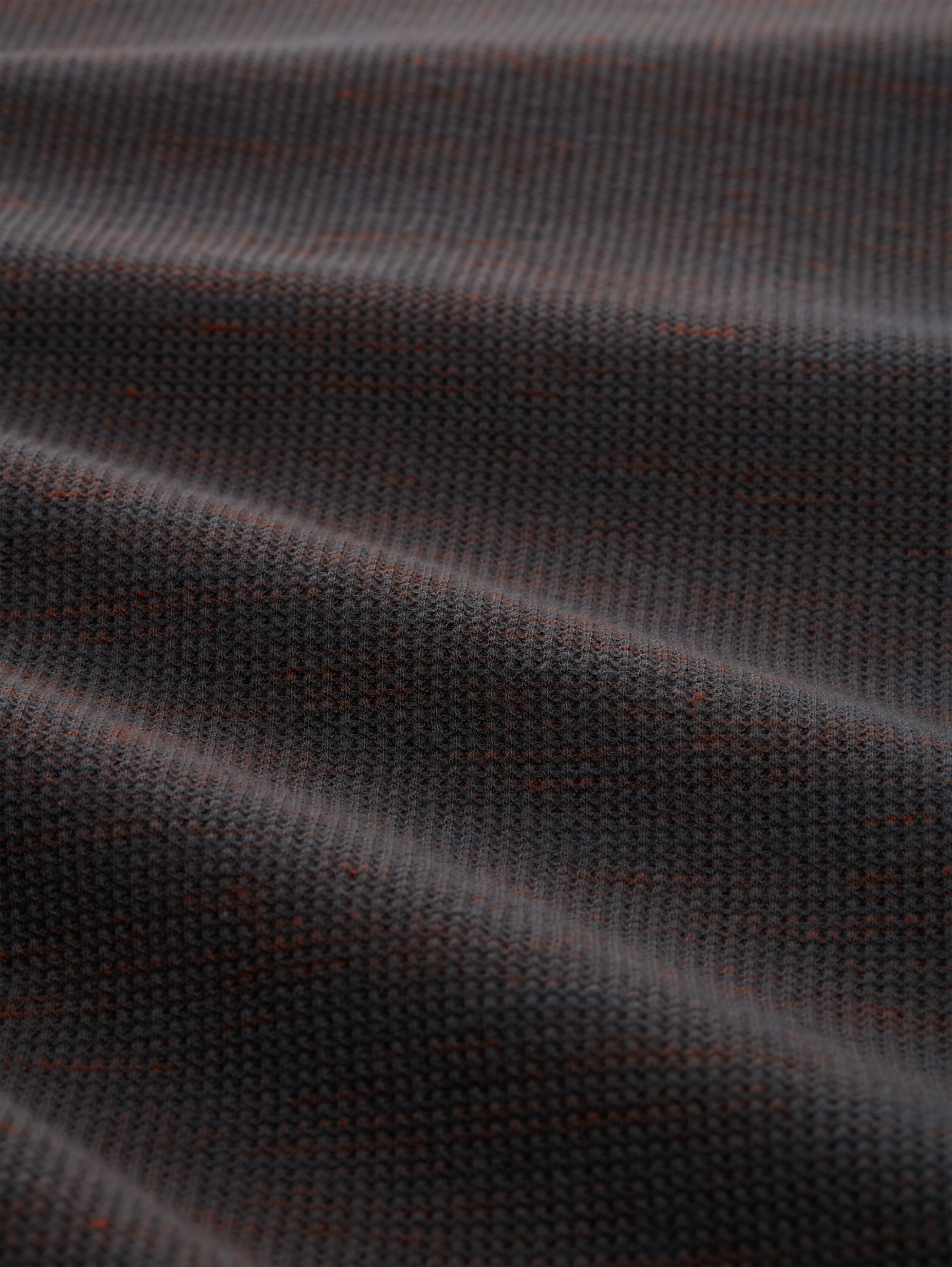 T-shirt met wafelstructuur - grey_orange_waffle_inject - 