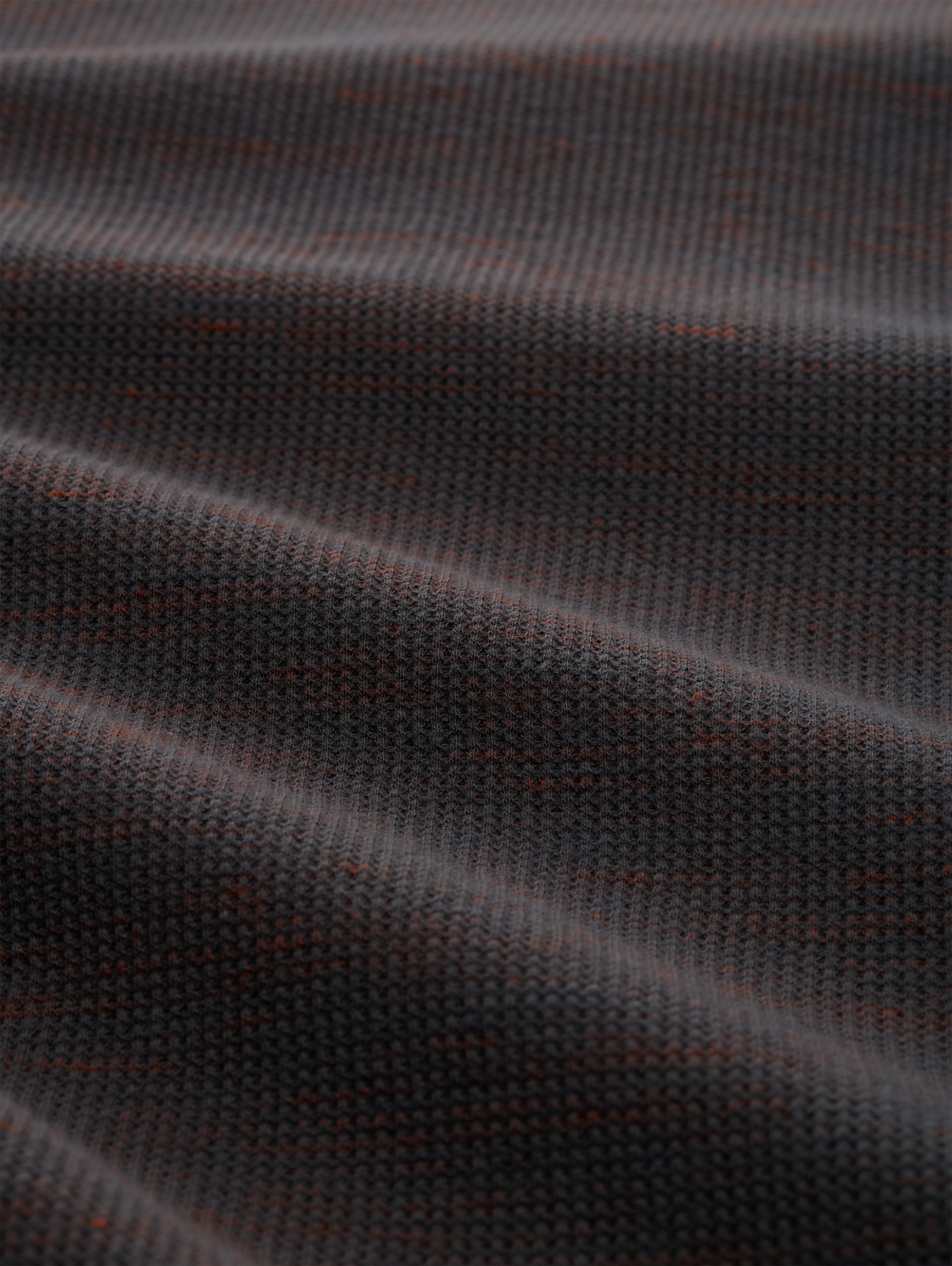 T-Shirt mit Waffelstruktur - grey orange waffle inject - Material-Ansicht