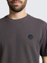 T-shirt à texture gaufrée - grey orange waffle inject - Vue détaillée du modèle