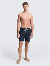 Short de bain uni - sky captain blue - Vue de face du modèle
